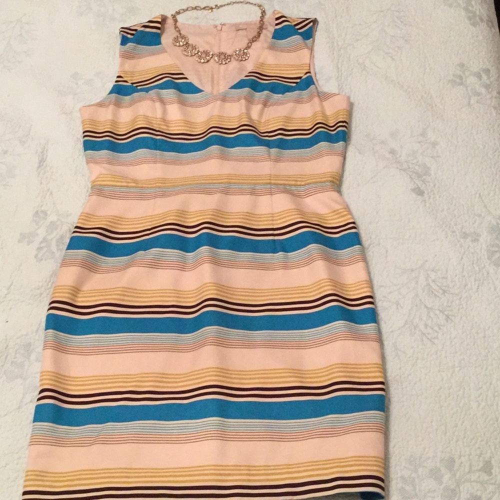 Banana republic stripe dress size 10